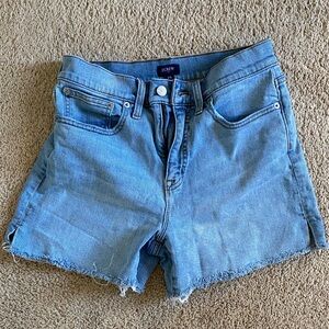 J. Crew Factory Light Wash Denim Cutoff Shorts